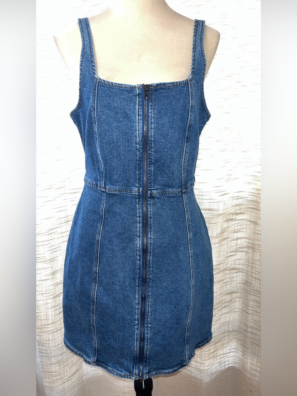 Shoe Dazzle Denim Mini Dress Sz XL
